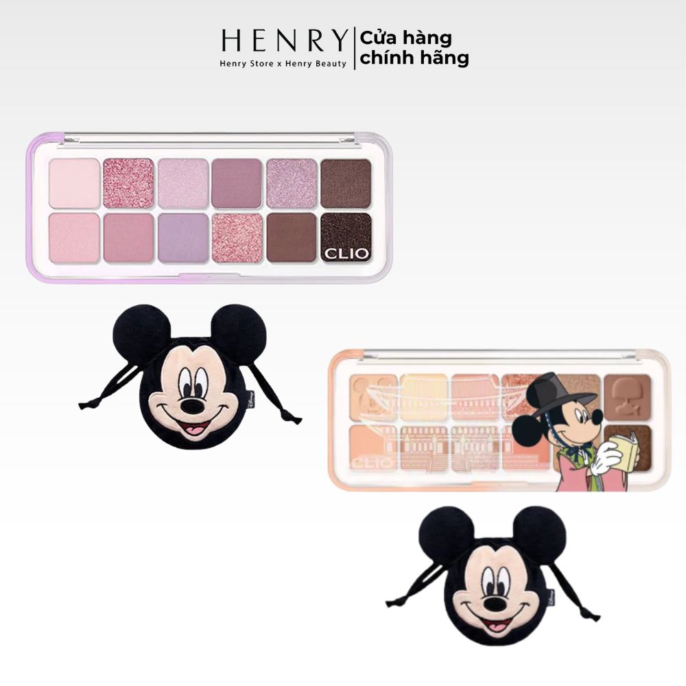 Bảng Phấn Mắt 12 Ô Clio Pro Eye Palette Air Limited + Tặng Kèm Túi Mickey