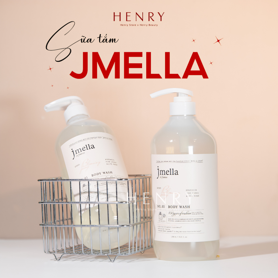 [Hàng Công Ty] Sữa Tắm JMELLA In France 1000ml – Làm Sạch Dịu Nhẹ, Dưỡng Ẩm Và Lưu Hương Nước Hoa Pháp