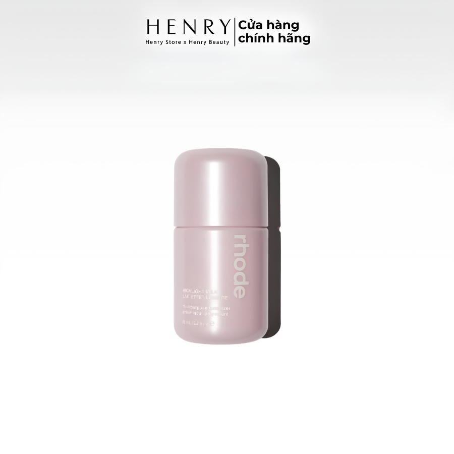 Rhode Highlight Milk Multipurpose Luminizer #01 Pearly Pink 65ml – Bắt Sáng Hồng Ngọc Trai, Tạo Hiệu Ứng Da Rạng Rỡ