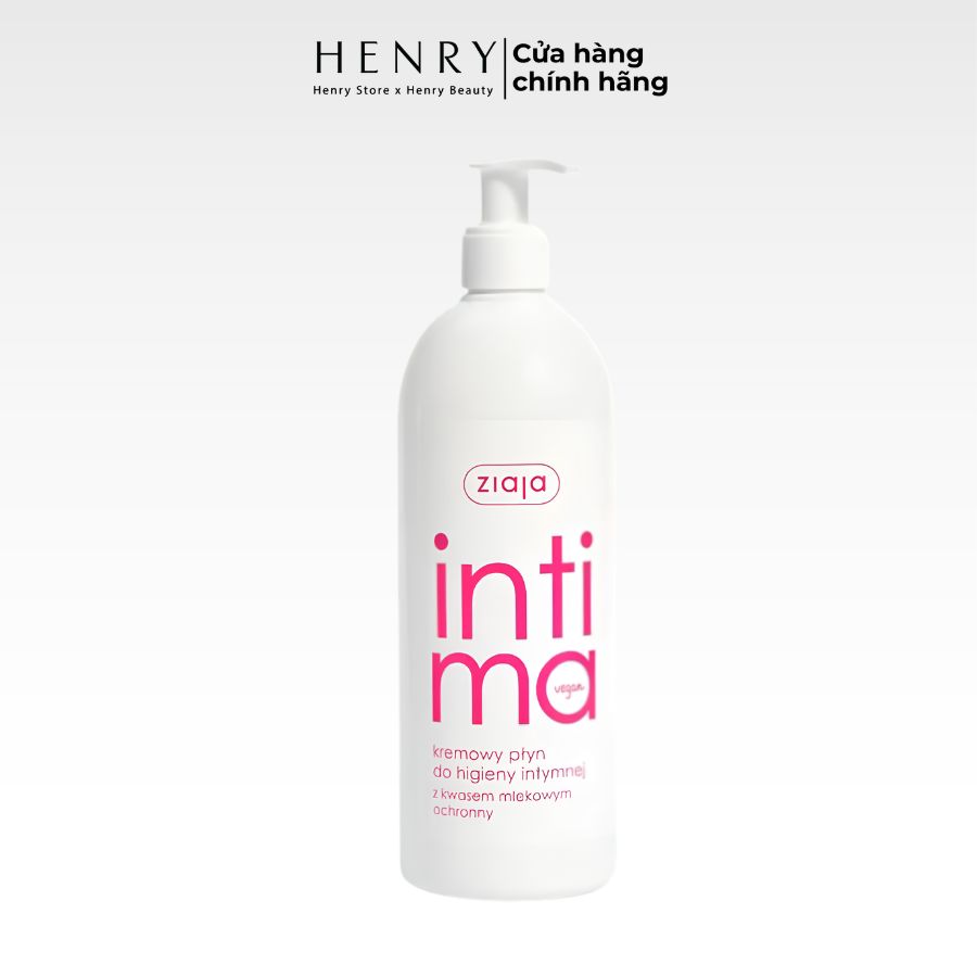 [Chai Vòi] Dung Dịch Vệ Sinh Phụ Nữ Intima Ziaja Hồng 500ml Dịu Nhẹ & Kháng Viêm