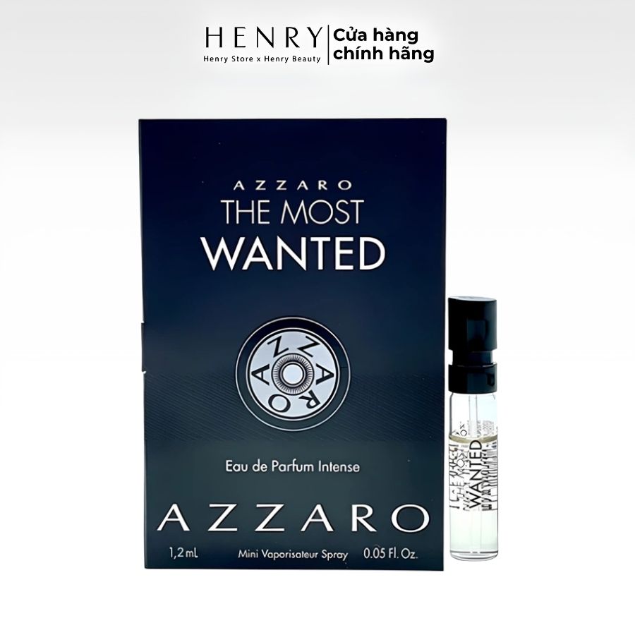 [Vial] Nước Hoa Azzaro The Most Wanted Intense Vaporisateur 1.2ml – Nam Tính, Mạnh Mẽ, Cuốn Hút
