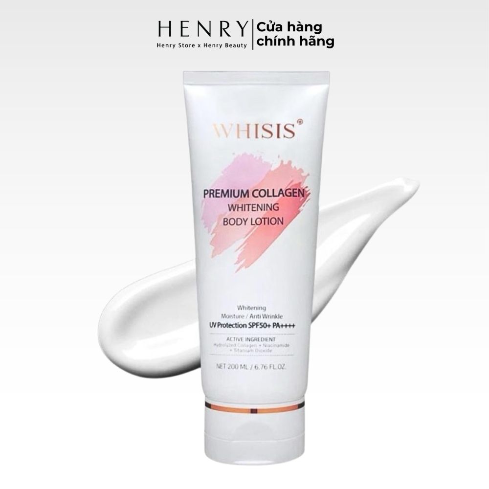 [Hàng Công Ty] Kem Dưỡng Thể Whisis Premium Collagen Whitening Body Lotion
