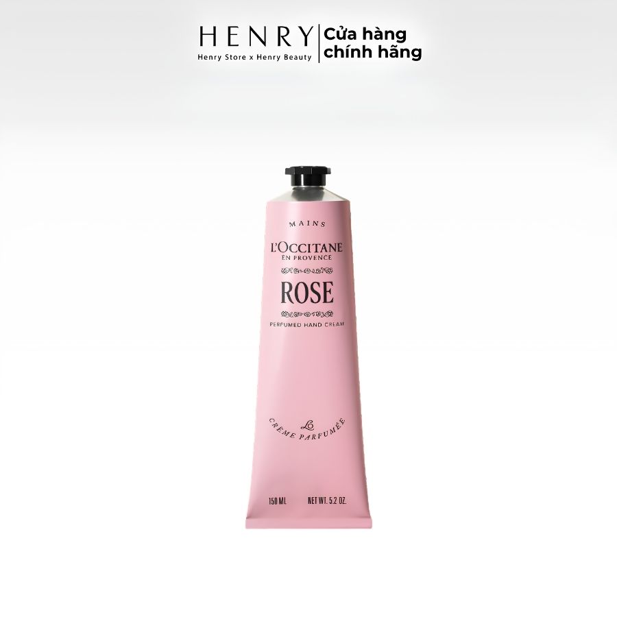 Kem Dưỡng Tay L'Occitane Rose Perfumed Hand Cream 150ml – Dưỡng Ẩm Mềm Mịn, Hương Hoa Hồng Pháp Thanh Lịch