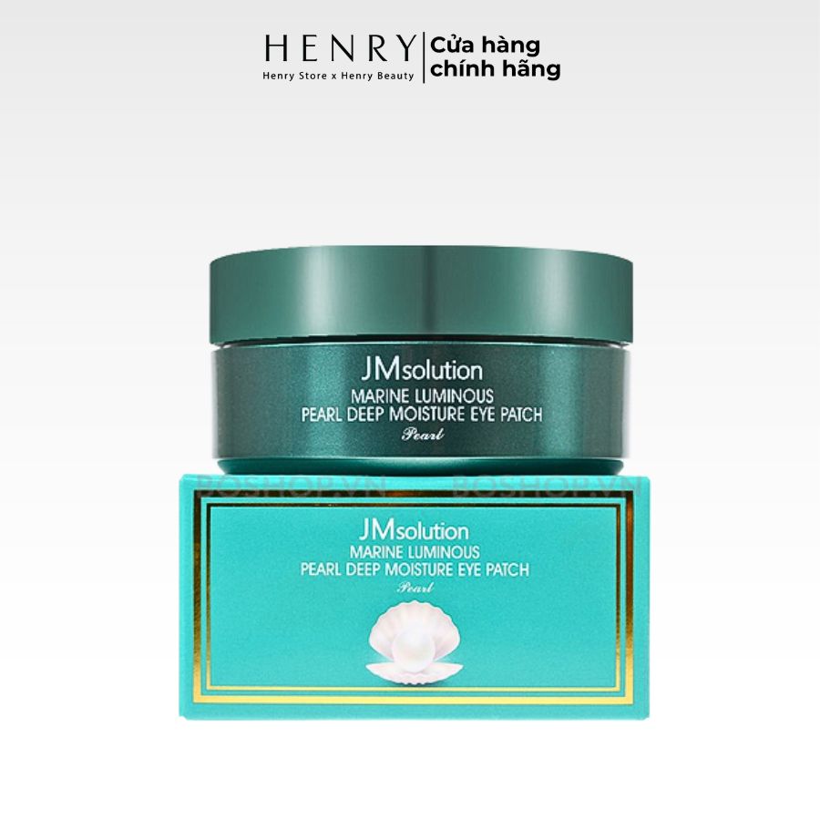 [60 Miếng] Mặt Nạ Mắt JM Solution Marine Luminous Pearl Deep Moisture Giảm Thâm & Cấp Ẩm Chuyên Sâu