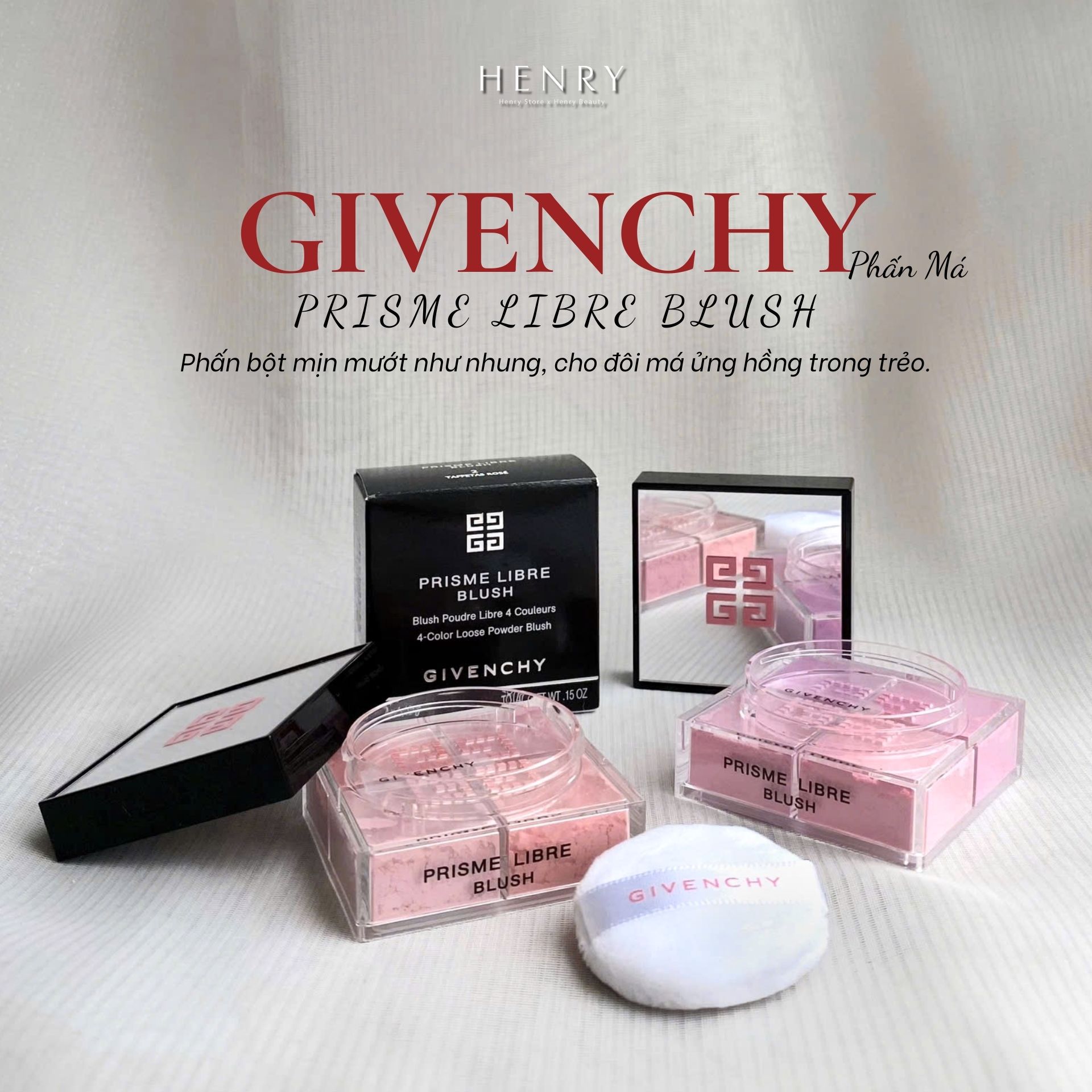 Bảng Phấn Má Hồng Givenchy Prisme Libre Blush 6g