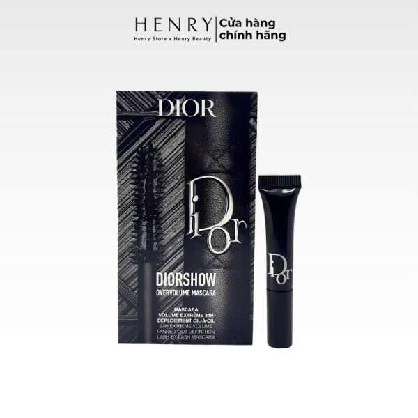 [Mini] Mascara Dior Diorshow Overvolume 1ml #090 Overblack – Làm Dày Và Định Hình Mi Ấn Tượng