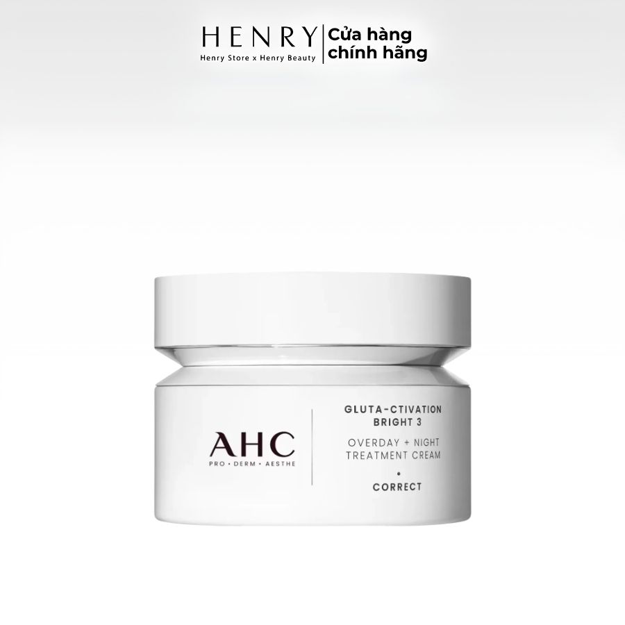 Kem Dưỡng AHC Pro Shot Gluta Ctivation Bright 3 50ml – Dưỡng Sáng Da, Mờ Thâm Nám, Cấp Ẩm & Hỗ Trợ Chống Lão Hóa