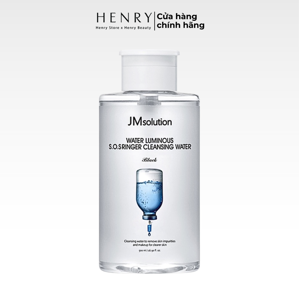 Nước tẩy trang JMSolution Water Luminous S.O.S Ringer làm sạch sâu và cấp ẩm (500ml)