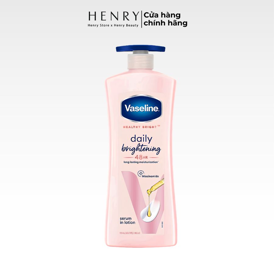 Sữa Dưỡng Thể Vaseline Healthy Bright Daily Brightening Serum In Lotion 400ml