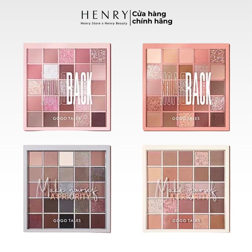 Gogo Tales 25 Màu Play Color Eyeshadow Palette bảng phấn mắt 25 ô màu