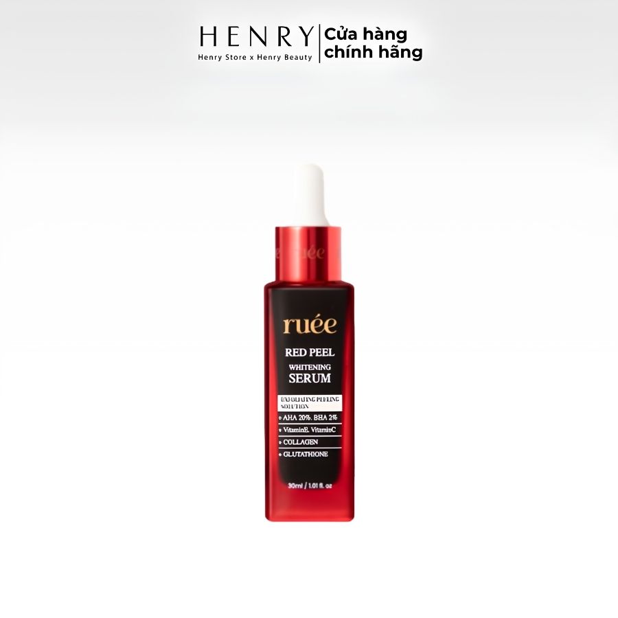 [Hàng Công Ty] Serum Peel Da Sinh Học Ruee Red Peel Whitening Serum 30ml – Hỗ Trợ Làm Sạch Sâu, Da Mịn Màng Và Tươi Sáng Hơn