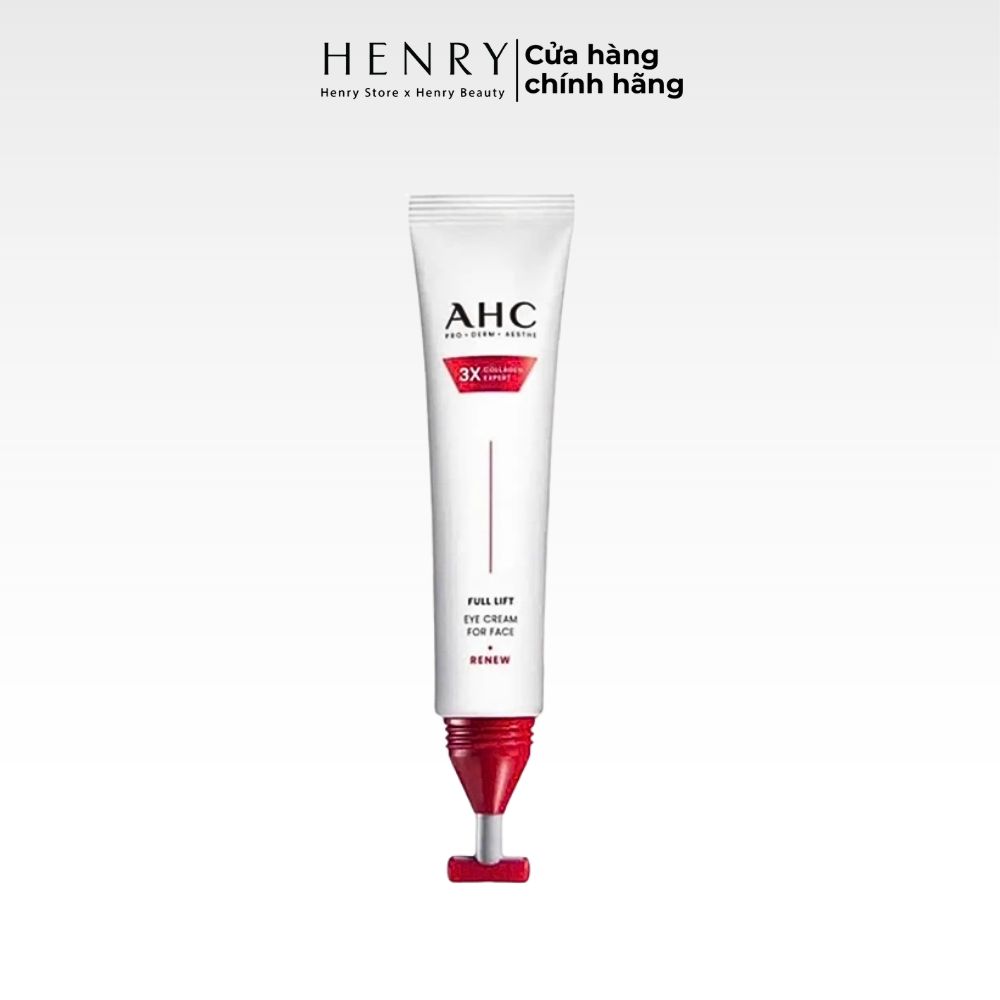 Kem Dưỡng Hỗ Trợ Trẻ Hóa Da Mặt Và Mắt AHC 3X Collagen Exoert Full Lift Eye Cream For Face 40ml