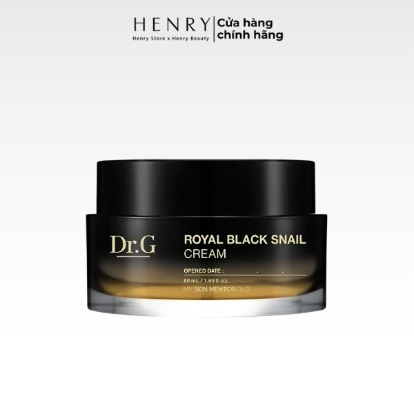 Kem Dưỡng DR.G Royal Black Snail Cream 50ml – Phục Hồi Da, Chống Lão Hóa & Tăng Độ Đàn Hồi