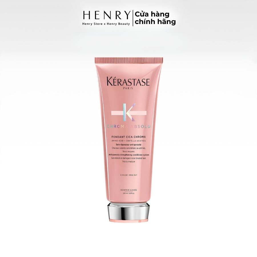 Dầu Xả Kérastase Chroma Absolu Fondant Cica Chroma 200ml – Bảo Vệ Màu, Phục Hồi Tóc Nhuộm