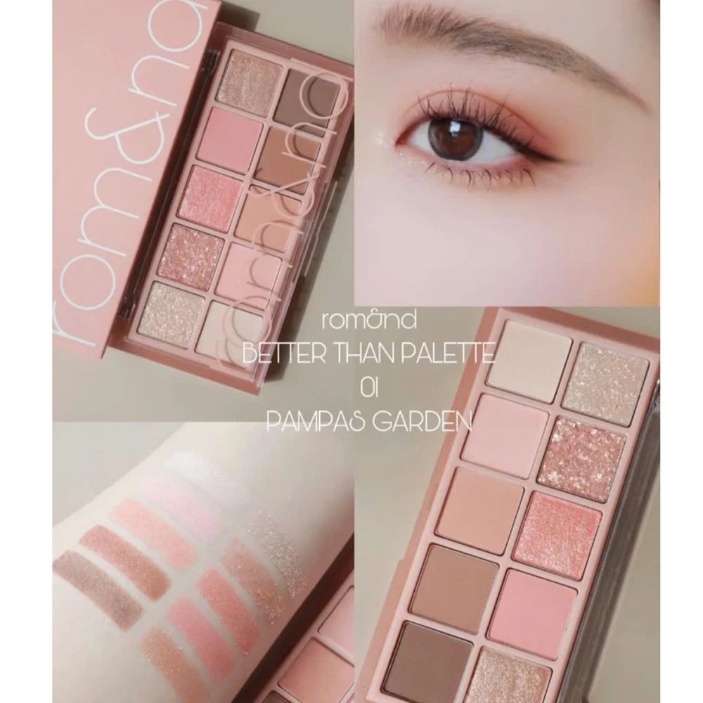 [Màu 00 - 13] Bảng Phấn Mắt 10 Ô Siêu Lấp Lánh Romand Better Than Eye Palette