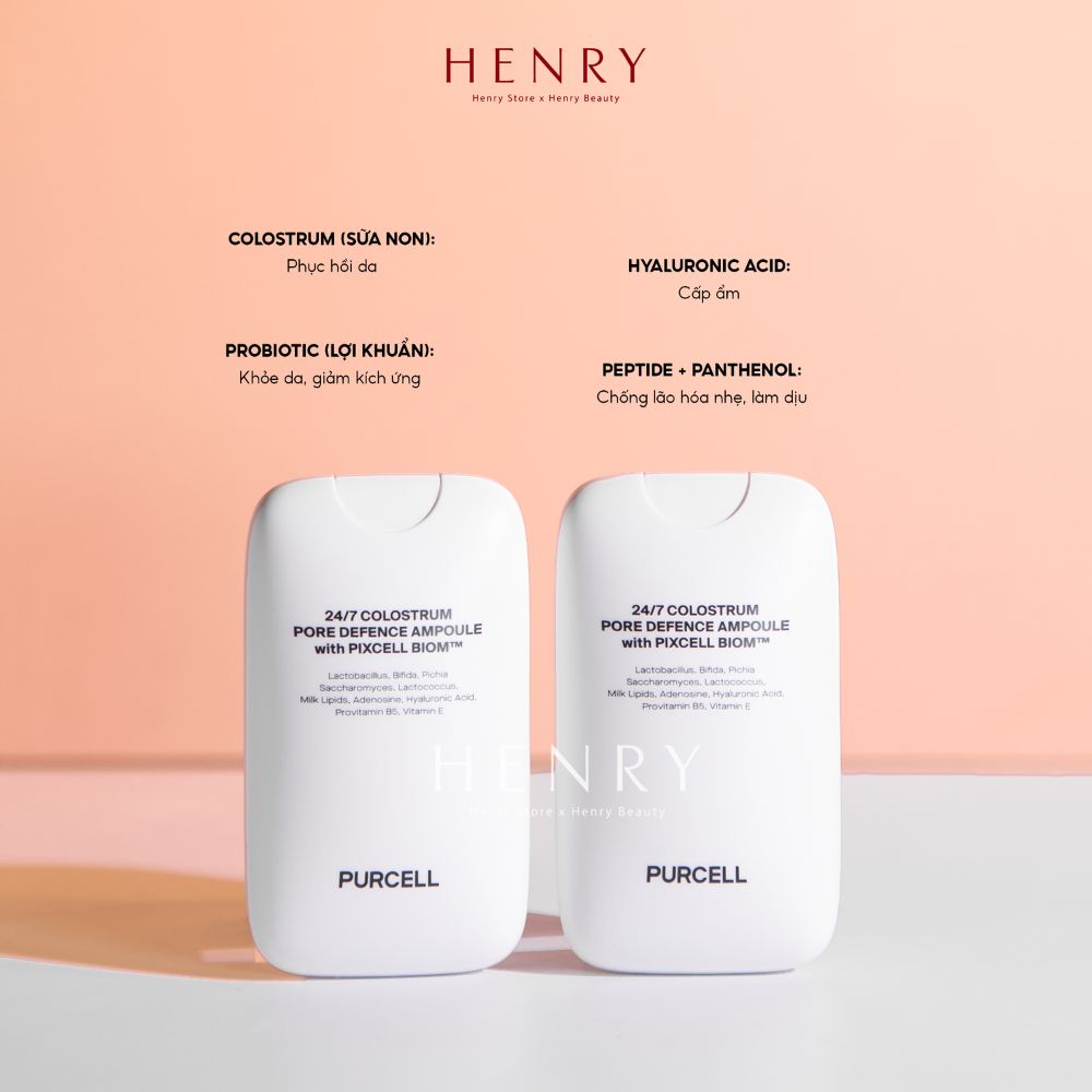 Xịt Khoáng Tinh Chất Thu Nhỏ Lỗ Chân Lông PURCELL Colostrum 24/7 Pore Defense Ampoule Chính Hãng 55ml
