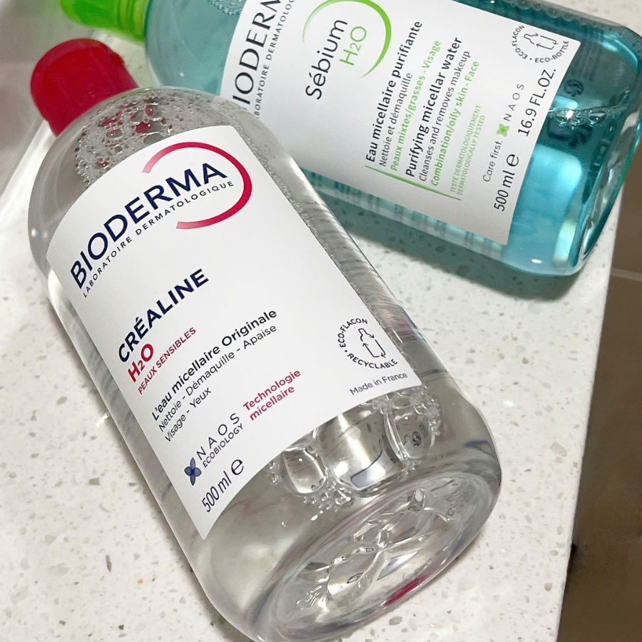 Nước Tẩy Trang Bioderma Sensibio H2O & Sebium H2O Đủ Size (500ml - 850ml)