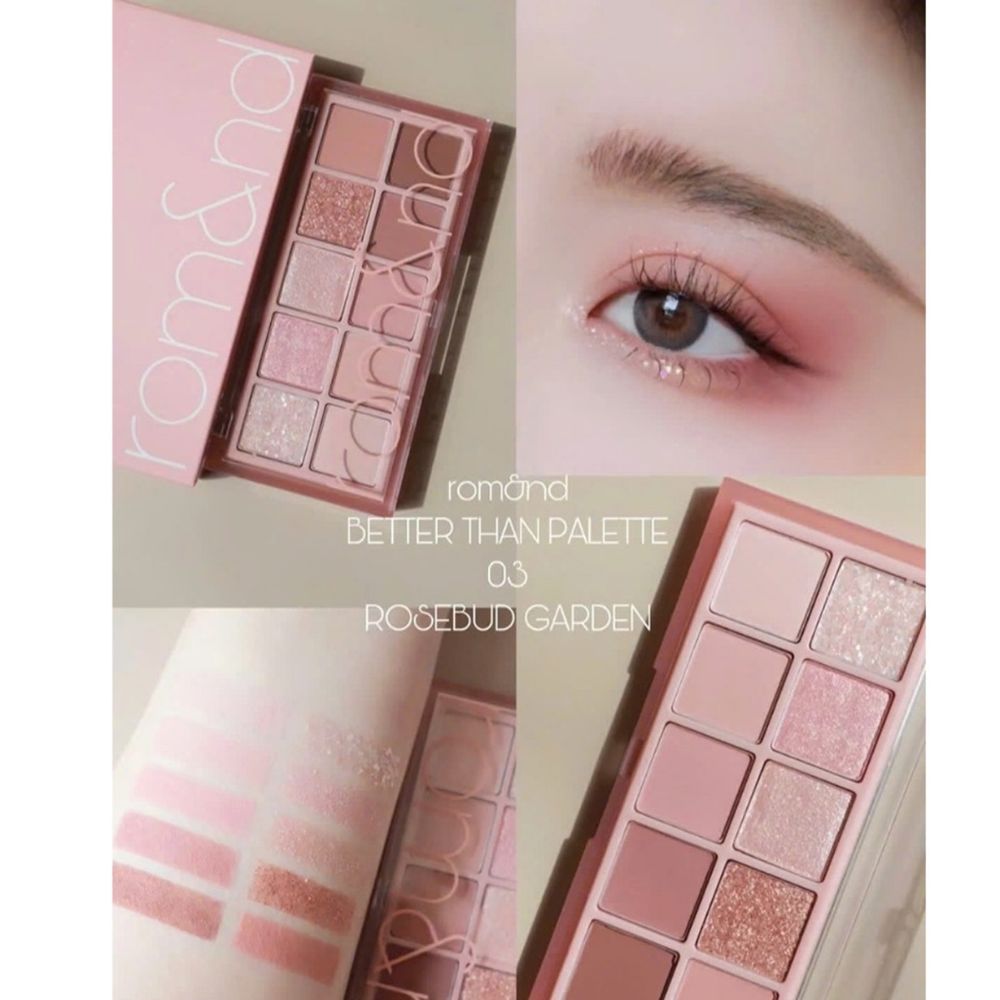 [Màu 00 - 13] Bảng Phấn Mắt 10 Ô Siêu Lấp Lánh Romand Better Than Eye Palette