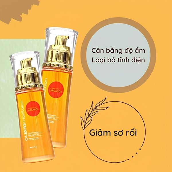 Tinh Dầu Dưỡng Tóc Olexrs Hair Salon Collagen Complex Repair Oil 80ml – Phục Hồi Tóc Hư Tổn, Mềm Mượt Và Bóng Khỏe