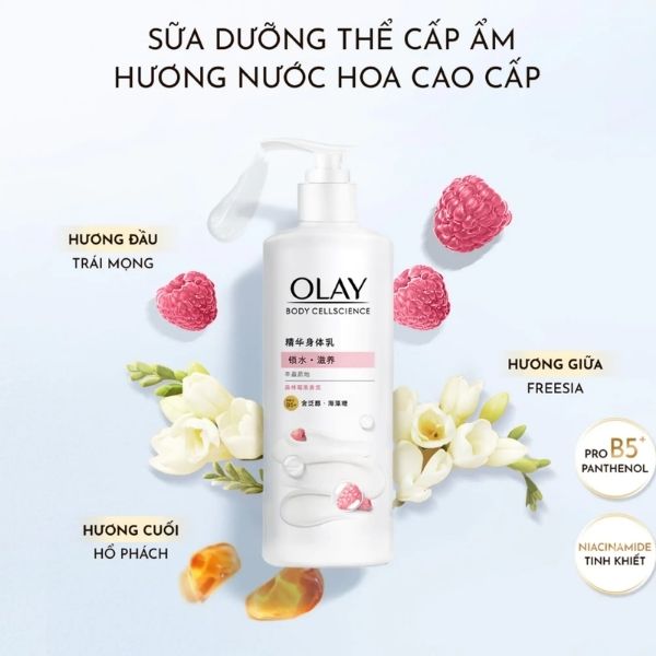 Sữa Dưỡng Thể Olay Body CellScience Pro B5+ 260g – Cấp Ẩm Sâu, Phục Hồi Hàng Rào Bảo Vệ Da