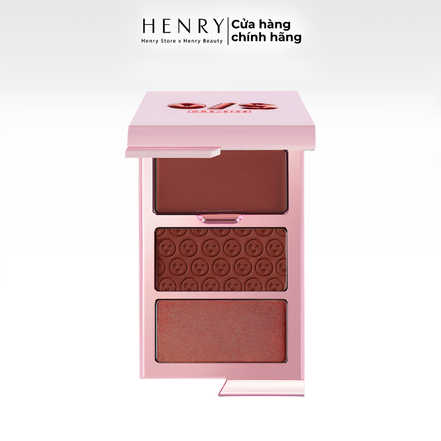 [Fullsize] Bảng Phấn Má Hồng ONE/SIZE Cheek Clapper 3D Blush Trio Palette – Bộ Ba Má Hồng Đa Hiệu Ứng Cho Gương Mặt Rạng Rỡ