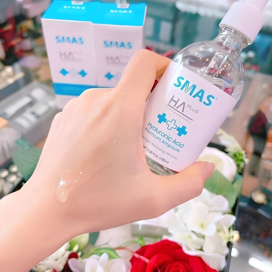 [Hàng Công Ty] Tinh Chất Cấp Nước Phục Hồi SMAS HA Plus Hyaluronic Acid Premium Ampoule 100ml Cấp Ẩm, Nuôi Da Căng Bóng & Phục Hồi Da