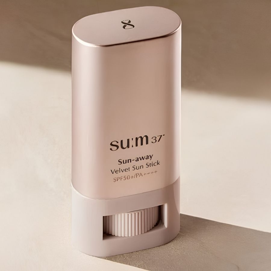 Lăn chống nắng Su:m 37 Sun-Away Velvet Sun Stick SPF50 18g – Bảo Vệ Da Hiệu Quả, Mỏng Nhẹ & Không Bết Dính