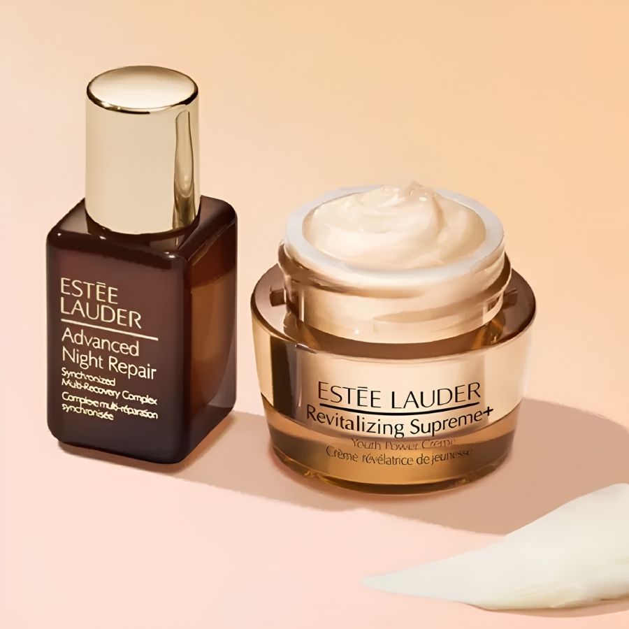 Set Estée Lauder Mini Advanced Night Repair 15ml + Revitalizing Supreme+ 15ml – Bộ Đôi Phục Hồi, Dưỡng Ẩm Và Chống Lão Hóa Cho Làn Da Rạng Rỡ