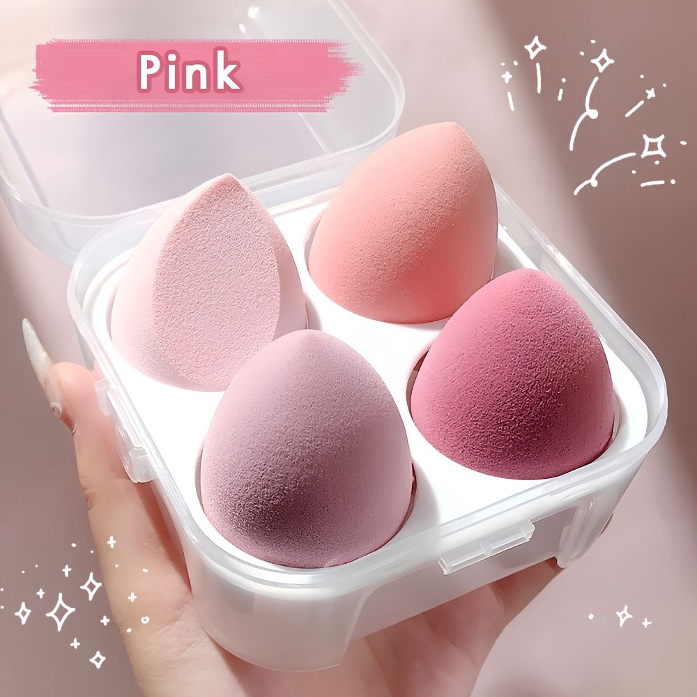 Hộp 4 Mút Trang Điểm Đa Năng Cho Lớp Nền Mịn Mượt Hoàn Hảo