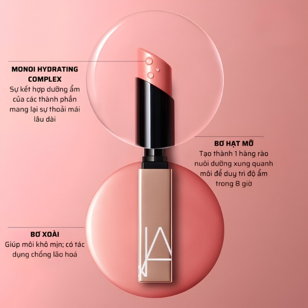 Son Nars Afterglow Sensual Shine #209 On Edge - Son Dưỡng Nars Afterglow Sensual Shine Lipstick