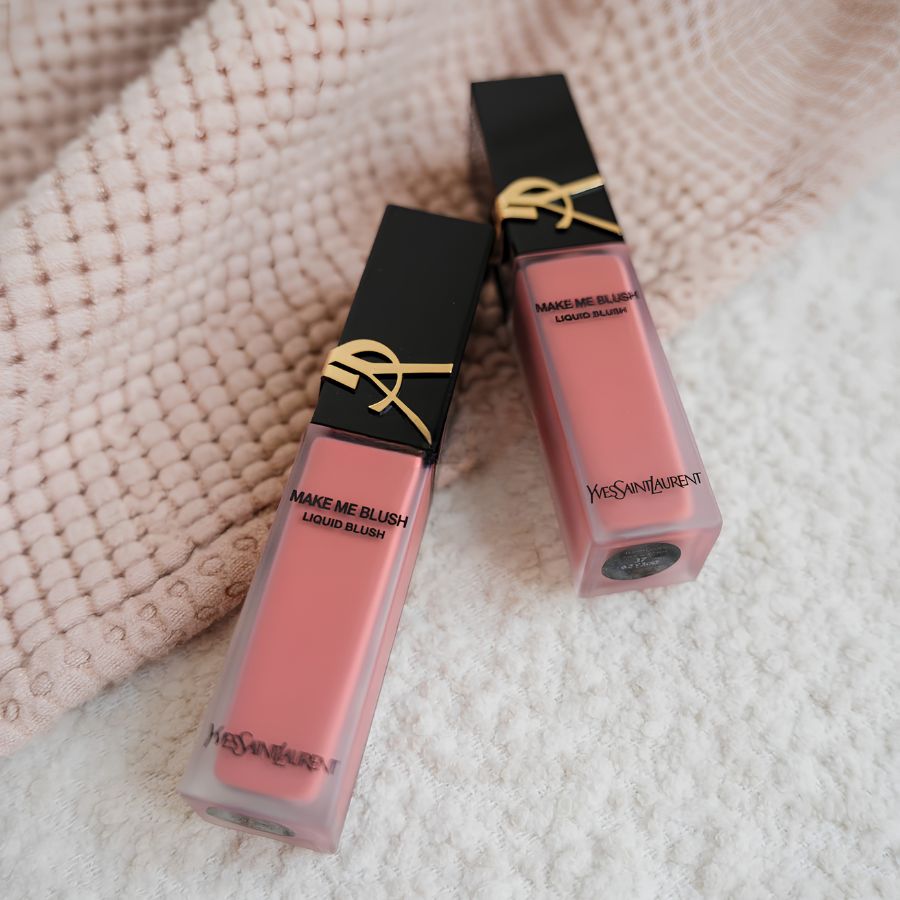 [Fullbox] Phấn Má Hồng Dạng Kem Yves Saint Laurent YSL Make Me Blush Blurring Liquid Blush 37 Peachy Nude Màu Hồng Nude, 15ml