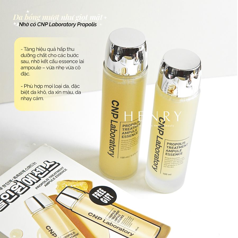 [Tách set nobox] Toner keo ong dưỡng da giúp phục hồi làn da CNP Laboratory Propolis Treatment Ampule Essence