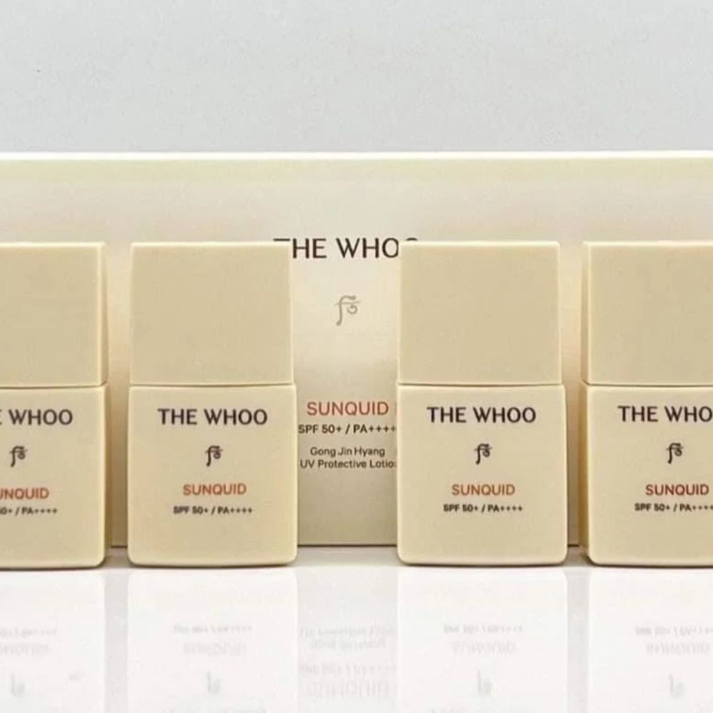Kem Chống Nắng Chống Lão Hóa Whoo Gongjinhyang Sunquid UV Protective Lotion SPF 50+/PA++++ Mini 13ml (1 Tuýp tách set)