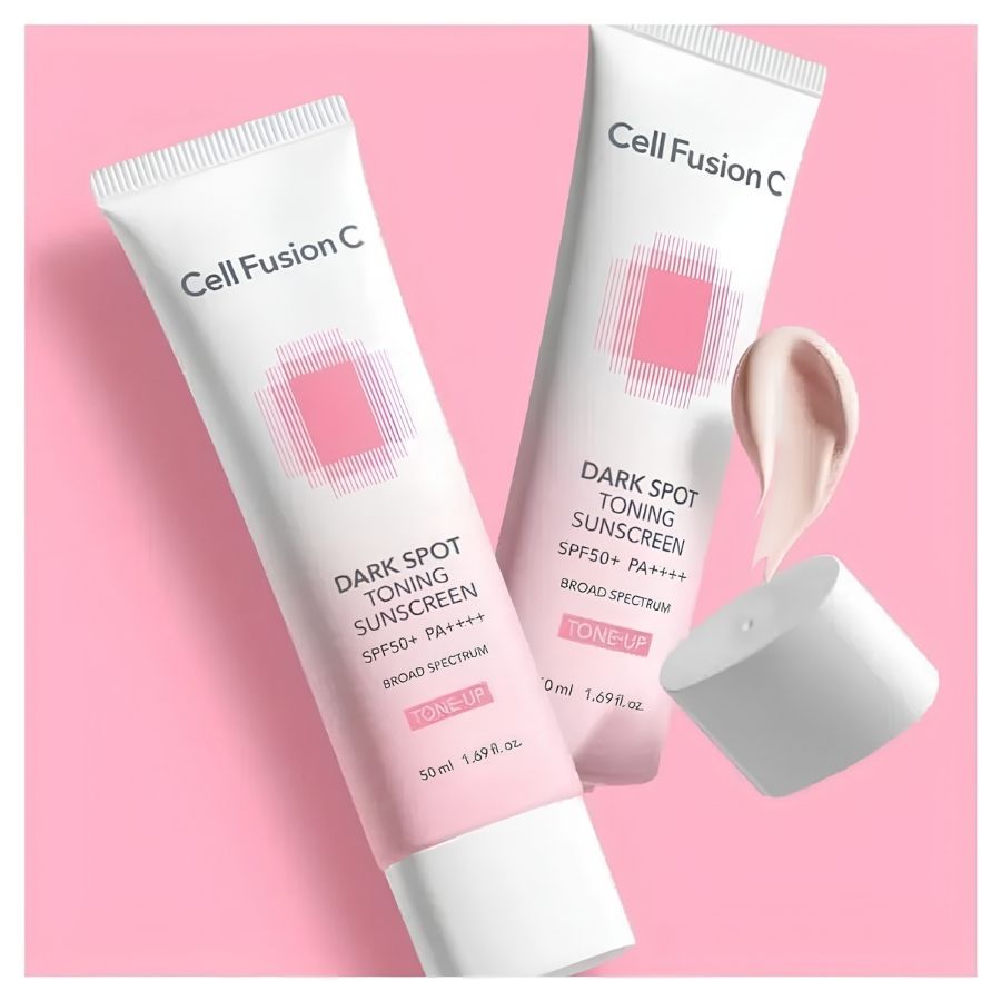 Kem Chống Nắng Cell Fusion C Dark Spot Toning Sunscreen SPF50+ PA++++ 2x35ml Chính Hãng | Nâng Tông, Dưỡng Sáng & Mờ Thâm