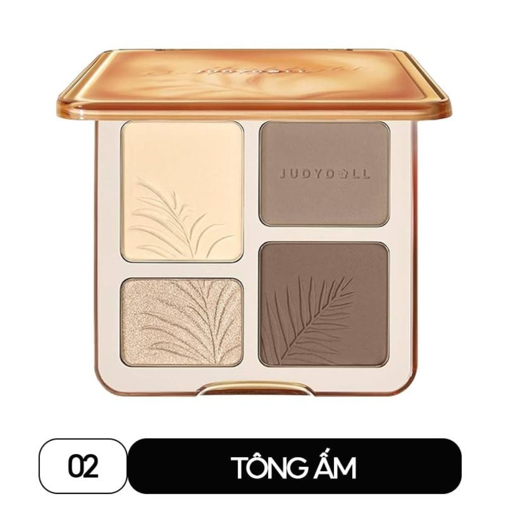 Phấn Tạo Khối 4 Ô Judydoll Highlight & Contour