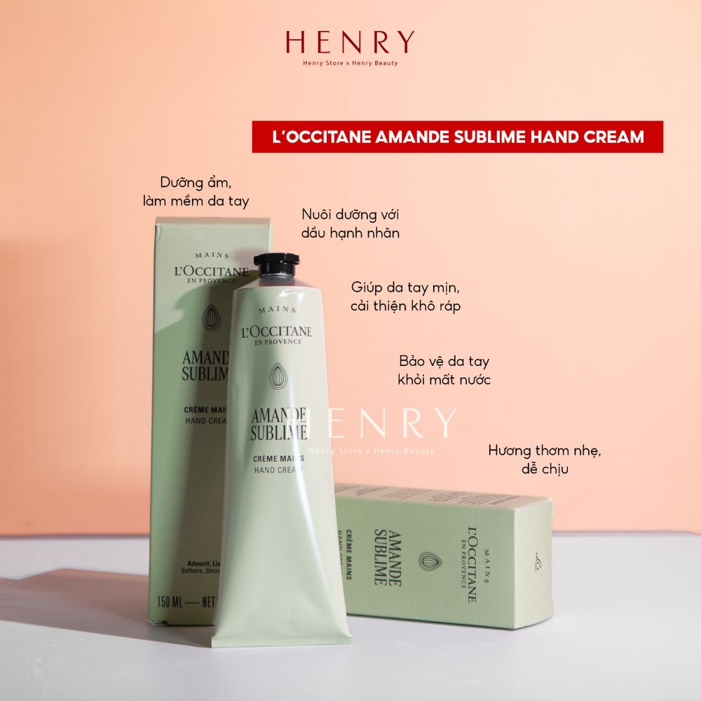 Kem Dưỡng Da Tay Hạnh Nhân L'Occitane Amande Delicious Hands Cream 150ml