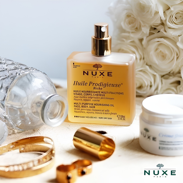 Dầu Dưỡng Đa Năng Nuxe Huile Prodigieuse Or Multi-Purpose Dry Oil 100ml – Dưỡng Ẩm, Nuôi Dưỡng Và Tạo Hiệu Ứng Lấp Lánh Sang Trọng
