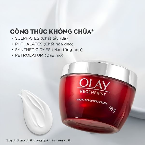 [Hàng Công Ty] Kem Dưỡng Ngày Olay Regenerist Micro-Sculpting Cream 50g – Dưỡng Ẩm, Săn Chắc Da & Hỗ Trợ Chống Lão Hóa