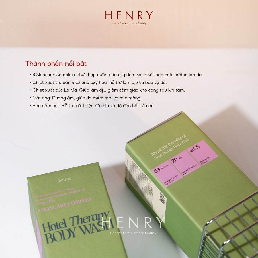[Hàng Công Ty] Sữa Tắm HETRAS Hotel Therapy Perfume Body Wash Hotel Wood 1.013L #07 – Hương Gỗ Sang Trọng