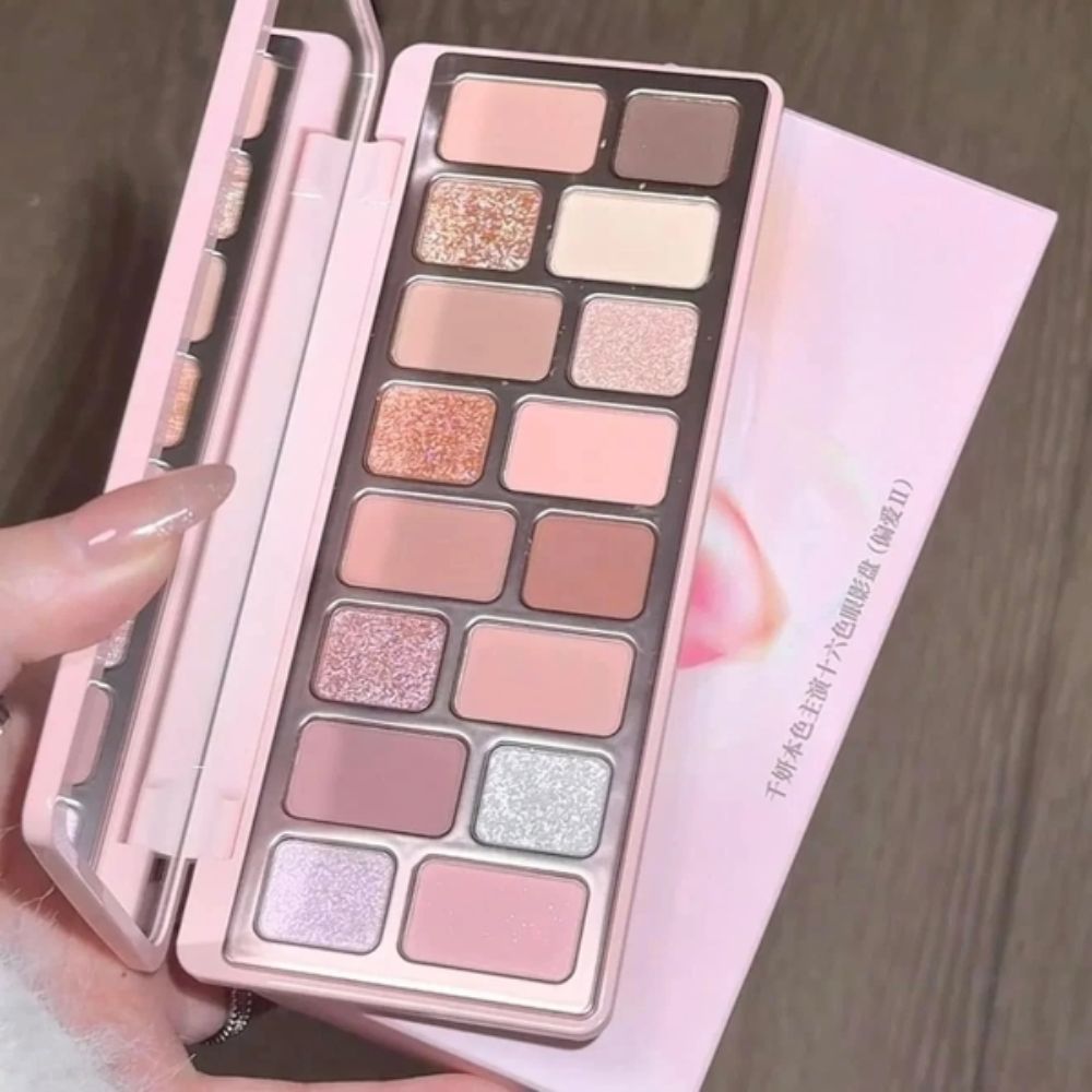 Bảng Phấn Mắt 16 Ô Qianyan Cheeryep True Colors Staring 14.5g