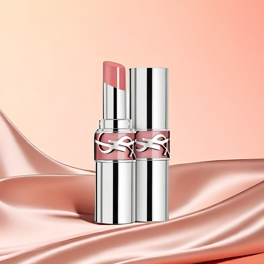 Son YSL Yves Saint Laurent Loveshine Candy Glow #44B Nude Lavalliere 3.1g - Màu Hồng Nude Tự Nhiên, Căng Bóng
