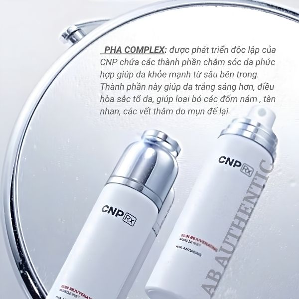 Xịt Khoáng CNP Rx Skin Rejuvenating Calming Mist PHA Complex 70ml – Cấp Ẩm, Làm Dịu Da & Hỗ Trợ Trẻ Hóa Làn Da