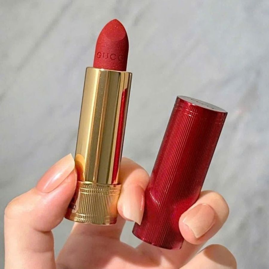[Limited Edition] Son Thỏi Gucci Rouge À Lèvres Mat #509 Rosso Ancora Vỏ Đỏ