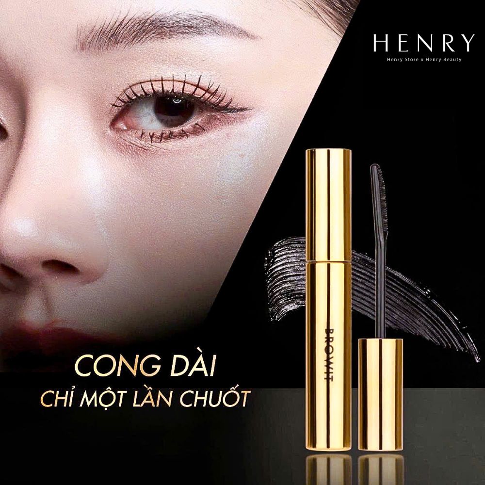 Mascara Browit By Nongchat My Everyday, Mi Cong Dài, Kháng Nước Đỉnh Cao