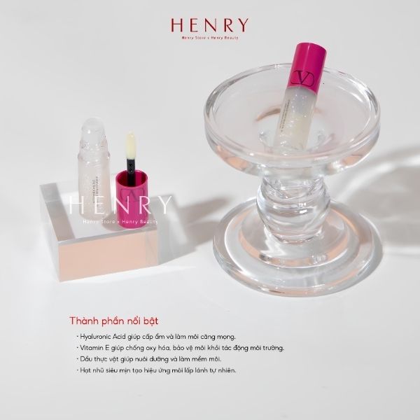 Son Kem Bóng Valentino Puffer Gloss 3.9ml – Hiệu Ứng Glass Lips Căng Mọng, Lấp Lánh