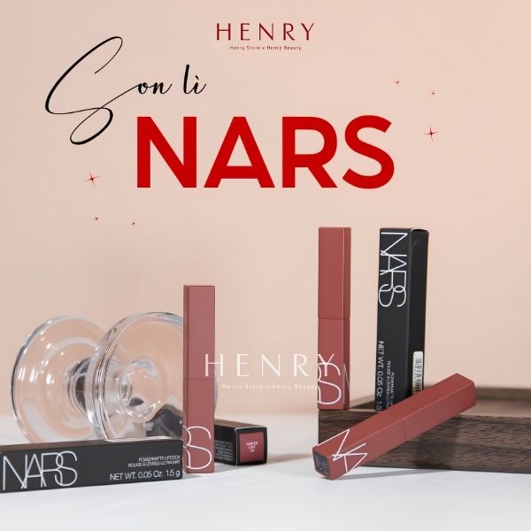 Son Lì NARS Powermatte Lipstick 107 Tainted Love – Màu Hồng Đất Thời Thượng, Mềm Mịn & Lâu Trôi