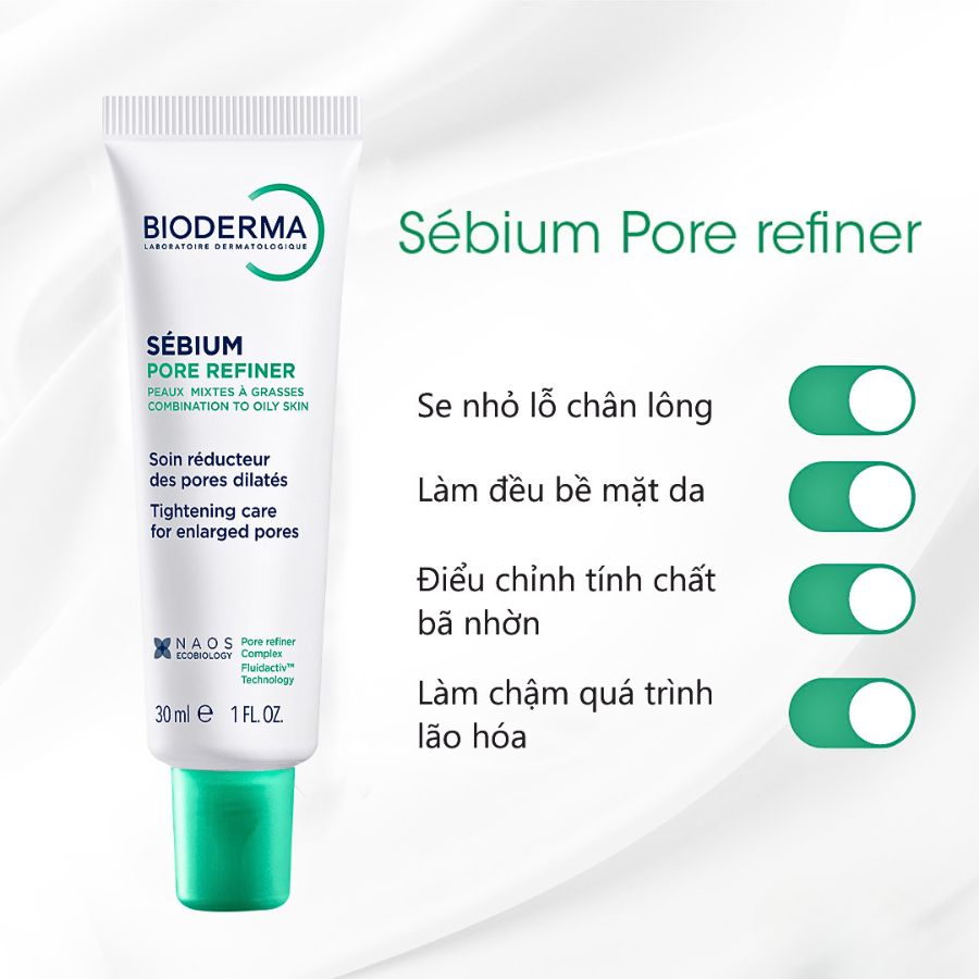 Kem Dưỡng Se Khít Lỗ Chân Lông Bioderma Sébium Pore Refiner 30m Da Mịn Màng Không Tì Vết