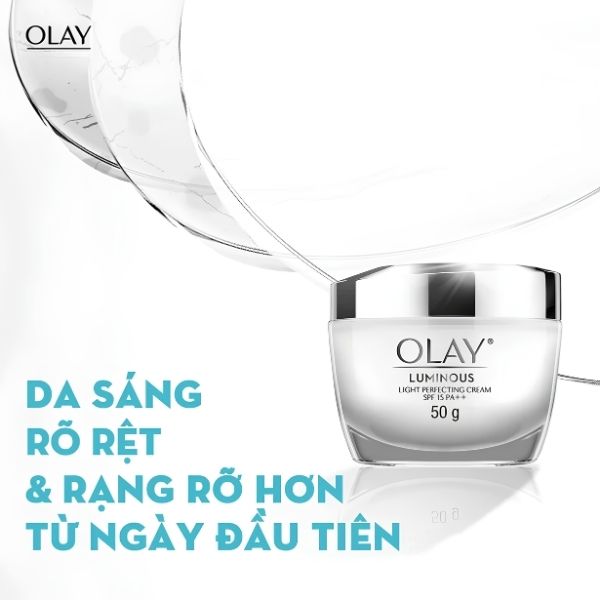 Kem Dưỡng Ngày Olay Luminous Light Perfecting Cream SPF15 PA++ 50g – Dưỡng Sáng, Cấp Ẩm & Bảo Vệ Da Ban Ngày