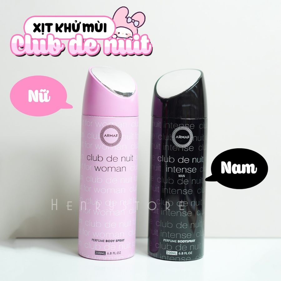 Xịt Thơm Toàn Thân Armaf Club De Nuit Woman Perfume Body Spray 200ml Hương Nước Hoa Sang Chảnh, Cuốn Hút & Thời Thượng