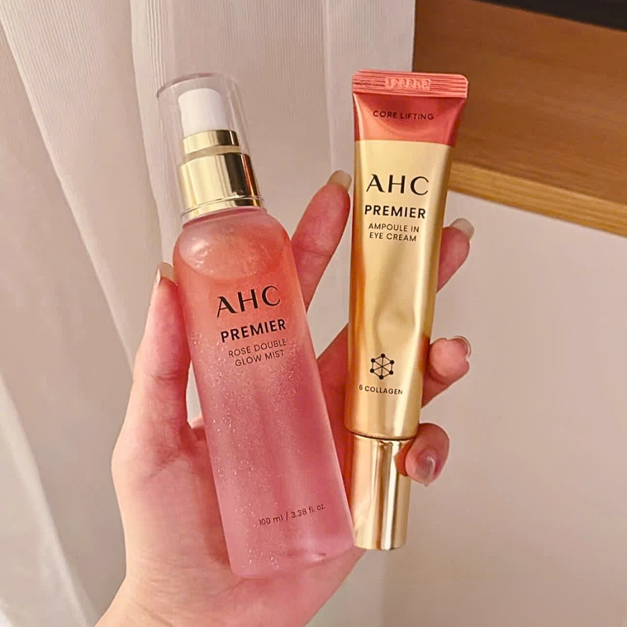 Xịt khoáng cấp ẩm AHC Premier Rose Double Glow Mist 100ml